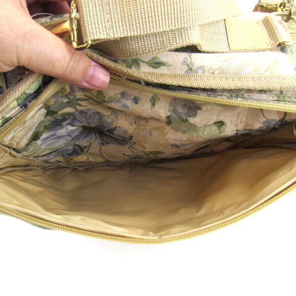 Allary Craft & Sew Blue Flower Print Storage Carryall Case Bag New with Tag - Picture 9 of 11